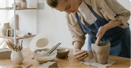 Sculpting popular or pottery